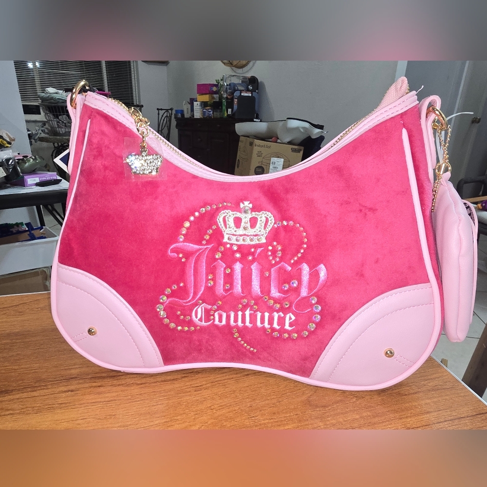 Juicy Couture Pink and Light Pink Shoulder Bag